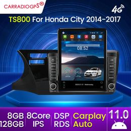 4G LTE Android 11 DVD de voiture multimédia stéréo pour Honda City 2014-2017 lecteur de conduite à gauche Navigation GPS Radio