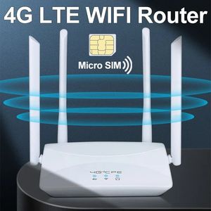 Routeur WIFI 4G LTE 150Ms 4 antennes externes Booster de Signal de puissance connexion filaire plus fluide carte Micro SIM intelligente 240113