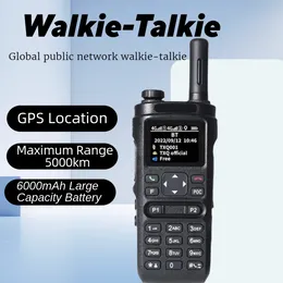 Walkie-talkie global de la red pública 4G con GPS que coloca la batería bidireccional del walkie-talkie 6000mAh del PDA