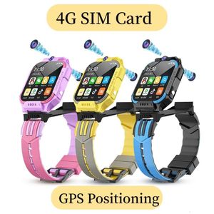 4G Sim Card Smart Watch Waterdichte dubbele camera's Bluetooth Music WhatsApp Video Call SOS Call Android GPS Positionering SmartWatch
