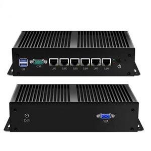 4G wifi fanless stock mini industriële pc nano box sophos fortinet firewall server vpn apparatuur router