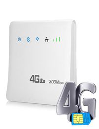 Enrutador Wifi 4G, enrutador móvil 3G 4G LTECPE con puerto LAN, tarjeta SIM, enrutador portátil Gateway8355375