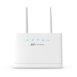 Routeur sans fil WiFi 4G Modem sans fil Antennes externes 300 Mbps avec fente pour carte SIM Connexion Internet pour le bureau à domicile