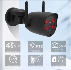 4G Wireless Surveillance Camera Outdoor Waterproof PTZ Remote HD Infrared Night Vision Auto Tracking Two Way Audio