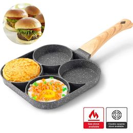 4hole freír tortilla espesada antiadherente pescado de huevo hamburguesa hamburguesas hamburguesas de jamón maker de cocinero 240308