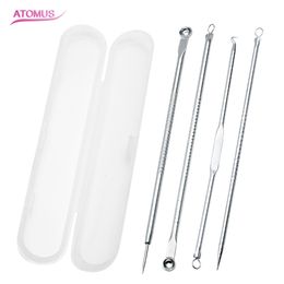 4 en 1 removedor de acné Blackhead Pimple Spot Extractor Care Accessories Box Set Accesorios para el cuidado de la piel