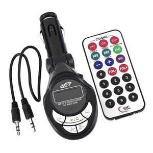 4in1 auto MP3-speler Draadloze FM-zender Modulator USB CD MMC Remote Controller