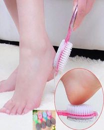 4in1 Clean Feet Brush Foot Pedicure Feet Rasp Brush Nail Clippers Feet Care Dry Smooth Skin Pumice Stone Board Remove dead skin HH9579341