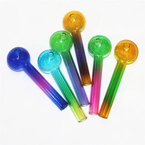 4 inch kleurrijke pyrex glazen olie brander pijp glazen buis rokende pijpen tabaks kruid nagels rook accessoires