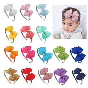 4 pouces fileté Bowknot enfants bandeaux enfants mode accessoires de cheveux Festival fête cadeau cheveux cerceau chapeaux en gros 1 28mn D3