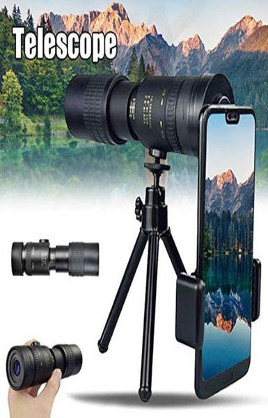 4K 10300x40mm Super Telepo Zoom Télescope monoculaire portable pour la plage Support de voyage Smartphone pour prendre des photos Z T2008214071954