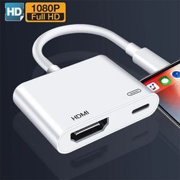 4K 1080P voor iPhone tot HDMI -compatibele VGA Audio -adapter voor Apple iPad naar Projector Monitor Digital AV -adapterconverter