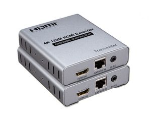 Rallonge HDMI 4K 120 M sur câble Ethernet Cat5e/6 RJ45 Lan câble réseau connexion rallonge répartiteur émetteur avec récepteur vidéo en boucle pour PC Loptop TV