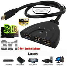 4K*2K 3D MINI 3 PORT HDTV-Compatibel 1.4 Switch 4K Switcher HD Splitter 1080P 3 In 1 Out Video Adapter Converter voor DVD HDTV Xbox PS3 PS4