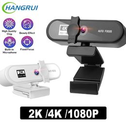 4K 2K HD Volledige 1080p Web Cam PC Computer USB Cam Cover Mini Camera met Microfoon Kamera Internetowa