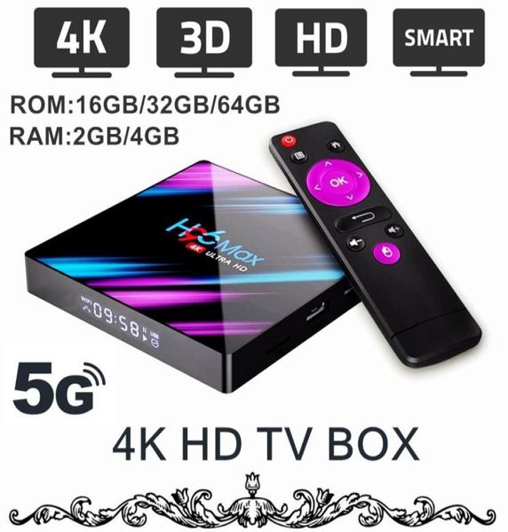 4K Android HD TV Box 5G Wifi4k3d Smart TV Box Streaming Media Player Android 90 4K TV Box 24GB RAM 163264GB ROM OP7128640