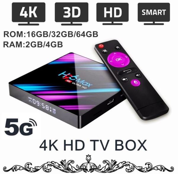 4K Android HD TV Box 5G WiFi4K3D Dispositivo de TV inteligente Streaming red reproductor multimedia Android 90 4K TV Box 24GB RAM 163264GB ROM Op6210550