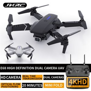 4K E88 PRO DRONES CON ALGUNA HD 1080P Altura de cámara dual Hold WiFi RC Quadcopter plegable Dron G 490