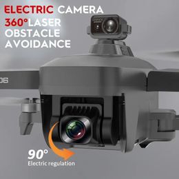 Drone caméra ESC 4K avec retour GPS, vitesse de transmission élevée 5G, 2 batteries longue endurance, évitement d'obstacles laser à 360°, configuration à une touche, zoom 50X, cadeaux pour enfants et adultes