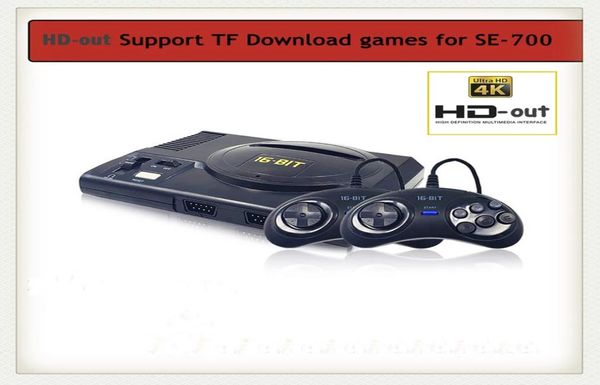 Super Mini consola de juegos 4K HD de 16 bits para Sega MD 100 en 1, reproductor portátil, caja de mandos doble, adaptador de controlador Gift2298926