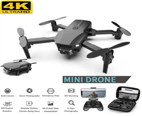 4K HD Drone Dual Lens Mini WiFi 1080p FPV Camera Drones 2 Cameras RC RC Quadcopter Kids Toy Gift7356548