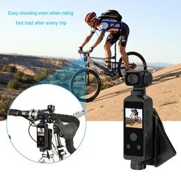 Caméra d'action de poche 4K HD, DV de sport Wifi rotatif à 270 degrés avec étui étanche pour casque de voyage, pilote de vélo, enregistreur vocal