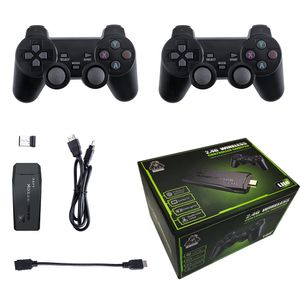 Consola de videojuegos 4K HD, TV Stick, 32G, 64G, 10000 juegos para PS1/FC/GBA, mando inalámbrico, Mini reproductor portátil Retro