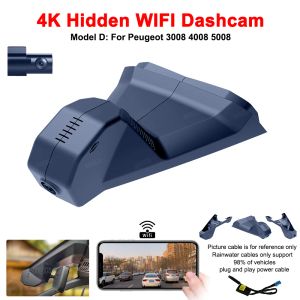 4K HD WiFi Car DVR enregistreur vidéo Dash Cam pour Peugeot 3008 4008 5008 DS4 DS5 DS5LS DS6 DS7 DS9 Citroen C2 C3 C4 C5 C6 Dashcam