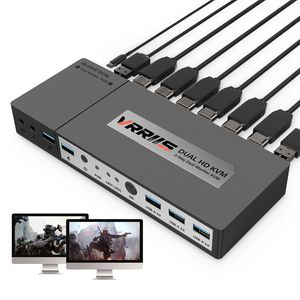 Commutateur KVM HDMI 4K 4k60hz, partage d'un ensemble de commutateurs d'équipement d'imprimante, clavier et souris