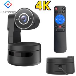 Cámara web 4K PTZ Función AI con micrófonos Cámara Zoom digital 4X Enfoque de seguimiento automático para Youtube Living Stream Online Meet Video Camera 240104