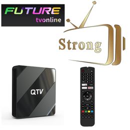 4K Strong 12M TV QTV Box futur tvonline Android 10 Smart 4K TV Box 2 Go 8 Go ROM Set Top Box Support Stalker Binding Mac