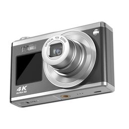 Camerie numérique à double écran 4K Télescopique Haute définition Caméra numérique 16x Zoom optique imperméable Caméra Selfie Beauty Home Camera 240327