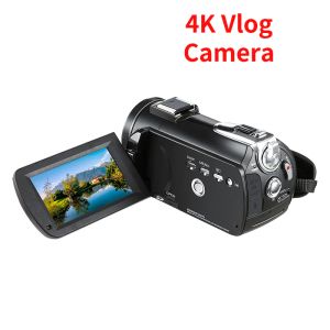 AC3-AT 4K Vlog-camera voor Blogger, 1080P 60FPS Full HD IR Nachtzicht Digitale camcorder Professionele YouTube-video's opnemen
