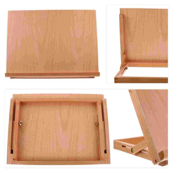 4K Board Drawing Board Raftable Table Bureau de pliage pliant en bois artiste de table de chevalet.