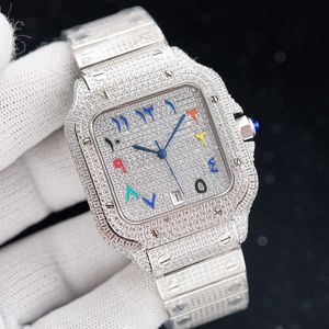 4K7C 2024 polshorloge diamanten herenhorloge automatisch mechanisch horloge 40 mm met met diamanten bezaaide stalen armband VVS1 GIA polshorloge modeJTDLWJ5YXDAZ