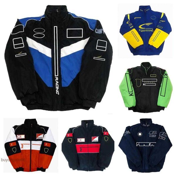 4k7q Nouvelle veste pour hommes Formule 1 F1 Veste pour femme Manteau Vêtements Vêtements Racing Coton entièrement brodé Ventes ponctuelles