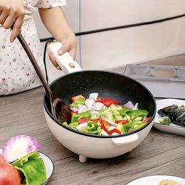 Poêle à frire électrique multifonctionnelle de grande capacité de 4 L : Cuisinière antiadhésive tout-en-un pour la cuisine à la maison !