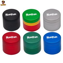 4Layers Metal Alloy Herb Grinder Rook Accessoire Flat Concave Grinders Tobacco Droog kruiden Vaporizer Dia 56mm Kruid Crusher Smoke Accessoires