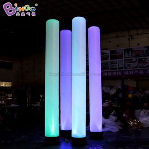 4m 13.2ft Hoogteverlichting Pilaar voor decoratie opblaasbare buis Voeg licht inflatie lichten Ballonnen Blaadlamp op voor feestevenement met luchtblazerspeelgoed Sport