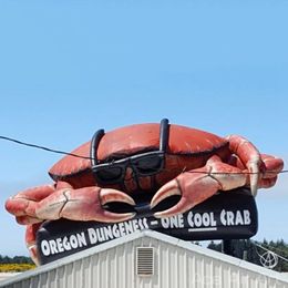 Crabe gonflable de 4m / 5m / 6m de largeur avec modèle animal de base carrée pour la publicité / fête / spectacle décoration