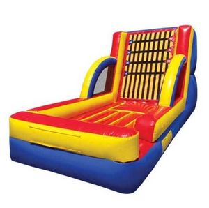 4 m/6 m Bouncers Opblaasbare Stok aan Muur Commerciële PVC Klittenband Muur Game Bounce Jumper Sport Outdoor met Blower Gratis Verzendkosten