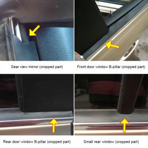 Sello de ventana de automóvil de 4 m Weatherstrip Protector de sello impermeable para la puerta de la puerta del automóvil Ventana de caucho Sellado de goma para BMW Peugeot