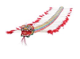 4m chino tradicional dragón kite plástico niños plegables para al aire libre