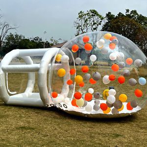 4m dia + 1,5 m de tunnel gonflable bubble house tente bulle ballons tente d'air pour la fête avec une pompe de ventilation