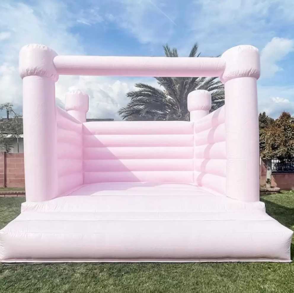 4m Playhouse White PVC Bounce House Hoppande Bouncy Castle Uppblåsbara Bouncer Castles For Wedding Events Party Party