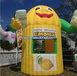 Affichage de 4m Affichage Affichage gonflable Stand de limonade gonflable avec des mains pour la publicité