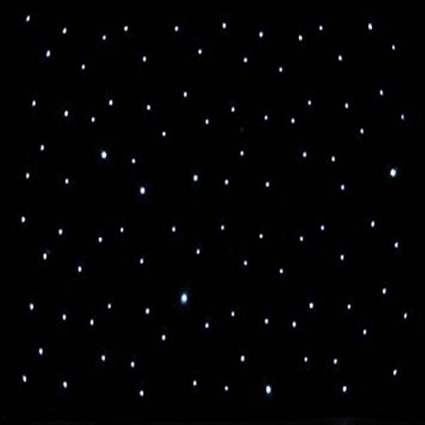 4m X8m LED starlight toile de fond rideau LED scène toile de fond LED étoile tissu blanc led tissu noir pour DJ Pun scène Wedding3046