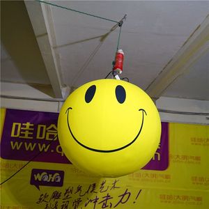 Ballon gonflable géant à Fluorescence, 4mD (13,2 pieds), avec souffleur, sourire pour décoration d'événements sur scène urbaine 2024