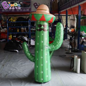 4 mH (13,2 pieds) Grande publicité faite à la main gonflable cactus de dessin animé personnage de plantes artificielles soufflées à l'air pour fête, événement, spectacle, décoration, jouets, sport