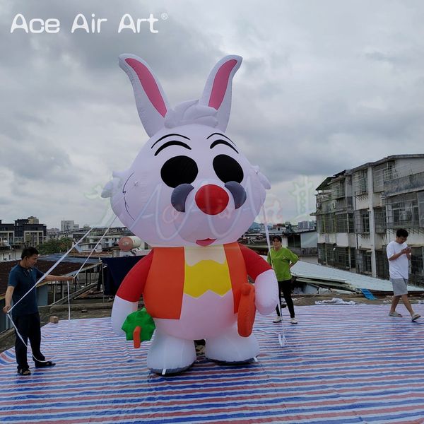 4 mh conejos inflables conejos con animales inflables para paraguas dibujos animados para decoraciones al aire libre publicidad